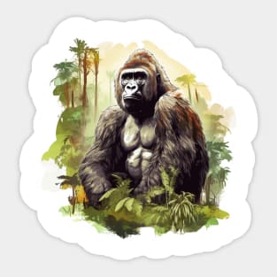 Black Gorilla Sticker